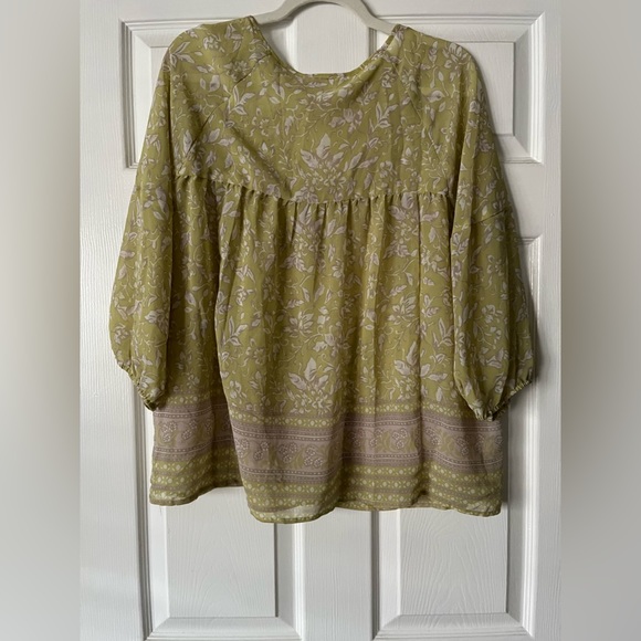 LOFT Large Blouse 💚🤎 Excellent used condition - Picture 6 of 7